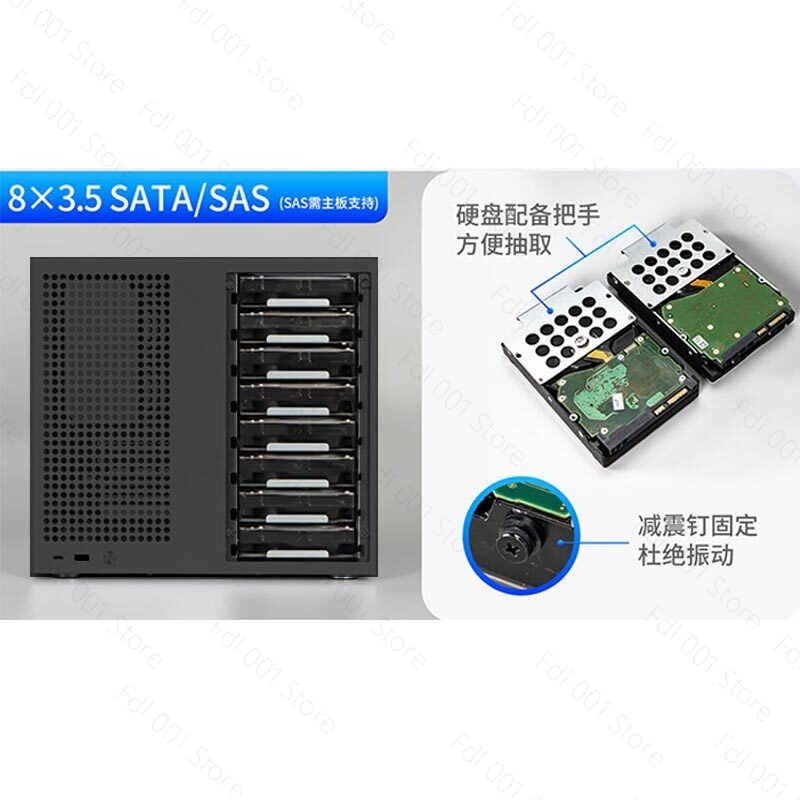 Atx Power Supply - Chasis NAS Sagittarius de 8 posiciones,